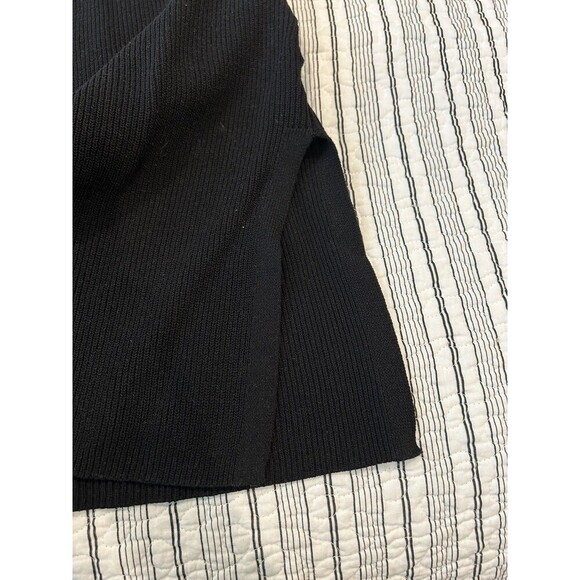 Prologue Women's Long Sleeve Open-Front Black Knitted Cardigan Sweater Size S - Picture 4 of 7